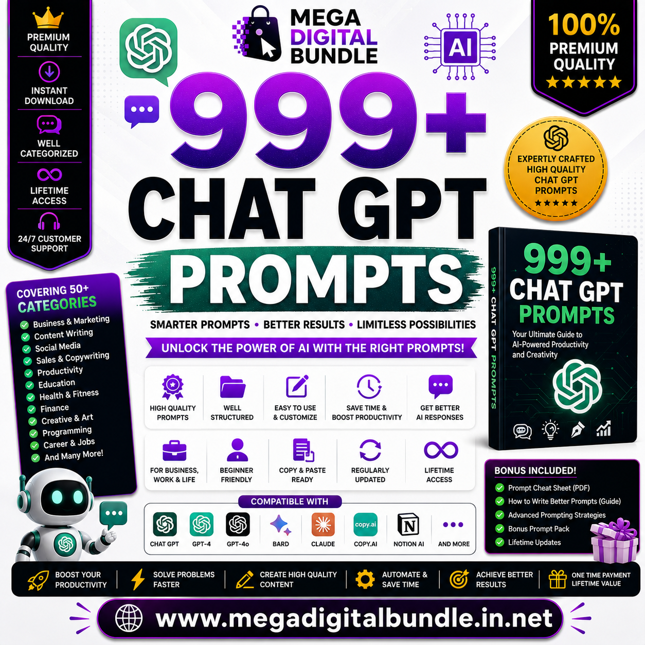 999+ Chat GPT Prompts