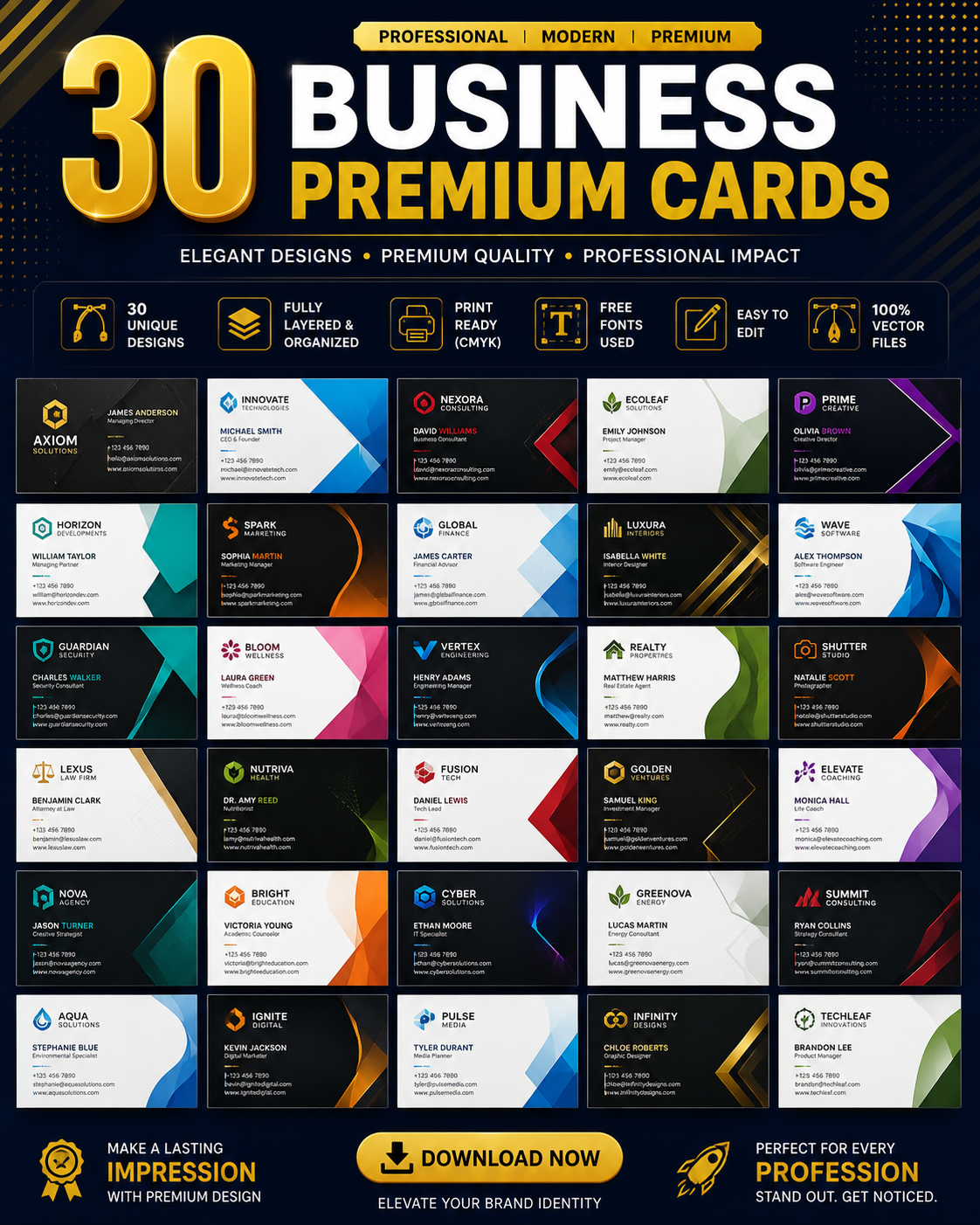 30 Business Premium Cards