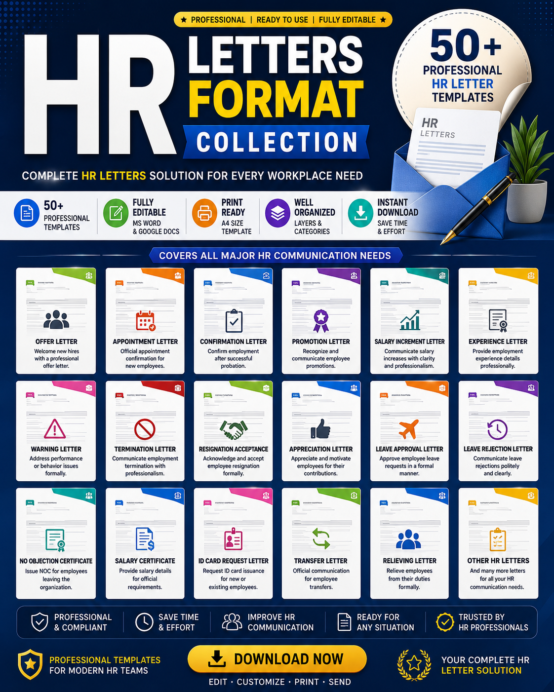 HR Letters Format Collection