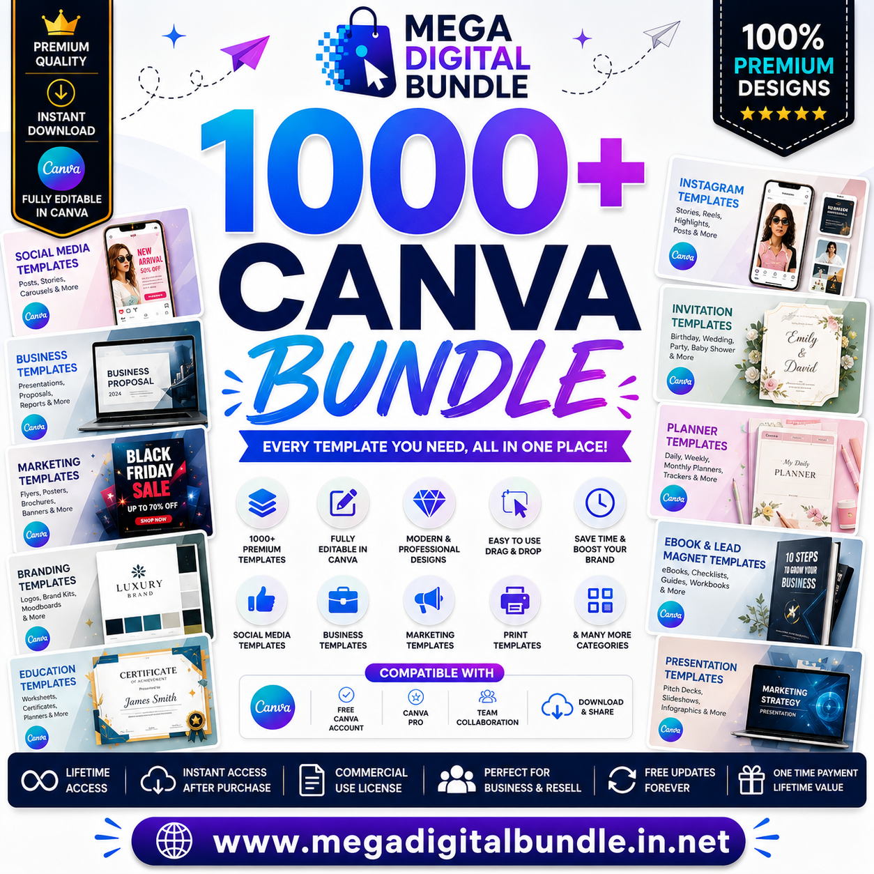 Canva templates preview
